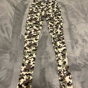 Cotton camo leggings